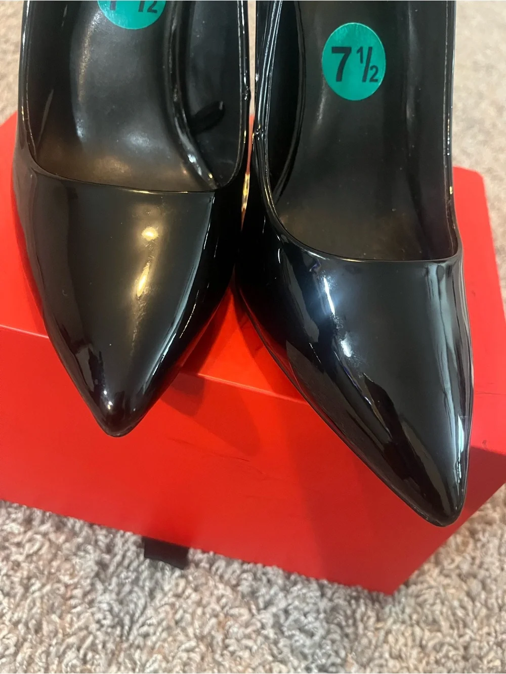 Aldo Black Patent Pointed-Toe Stiletto Pumps